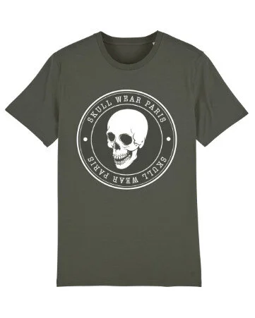 T shirt top skull homme